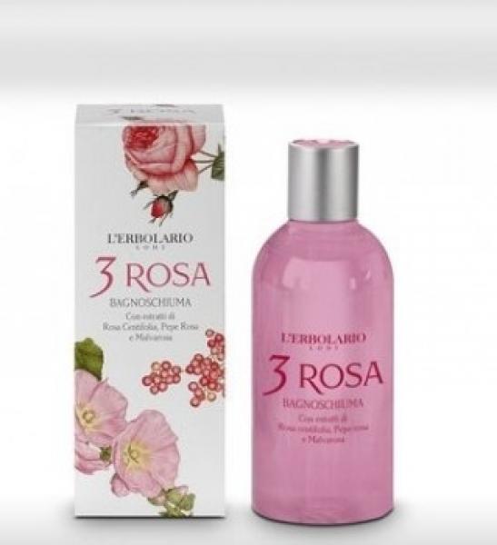 L'Erbolario - 3 Rosa Bad/Duschgel 250 ml